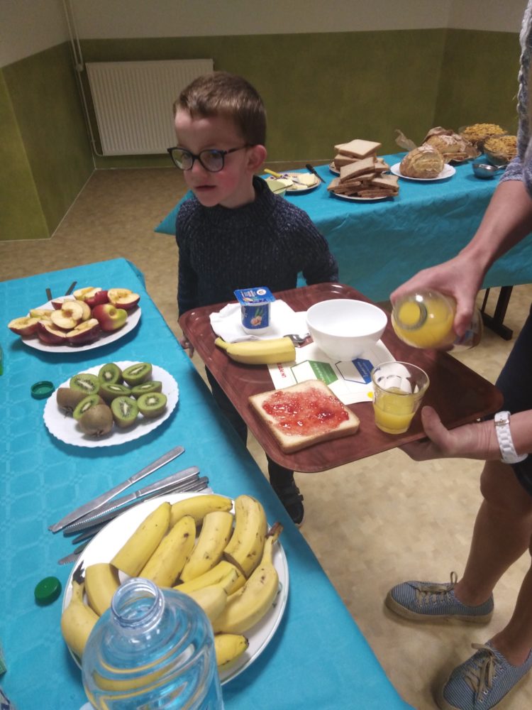 Petit déjeuner en classe !